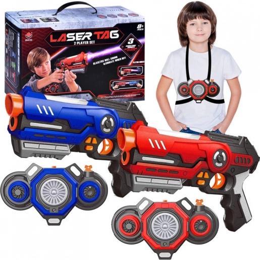 Laser tag set for 2 players with vests and light effects – CZ/NI