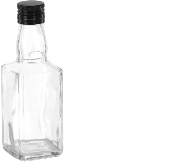 Whisky Bottle 200 ml with 28 mm Metal Cap