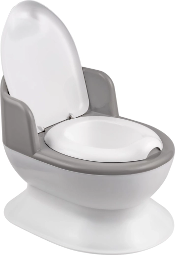 Maltex children’s potty shaped like a toilet, white/grey