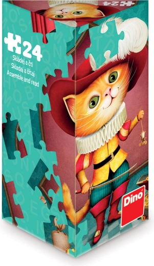 Dino-Puzzle Der gestiefelte Kater 24 Teile
