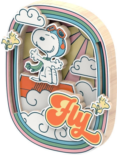 Décoration 3D multicolore et multicouche