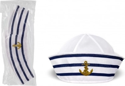 Cloth sailor hat, diameter 27 cm
