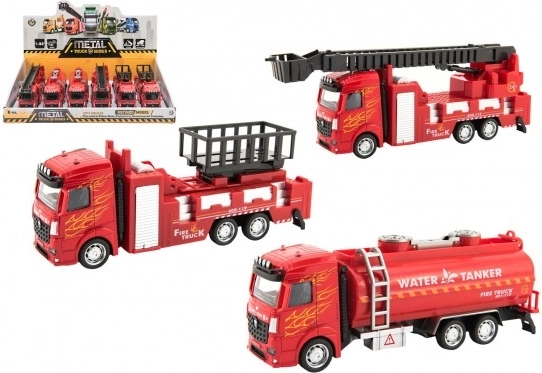 Fire truck with pull-back function