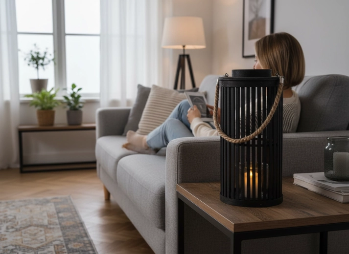 Lumière ambiante chaude pour le salon