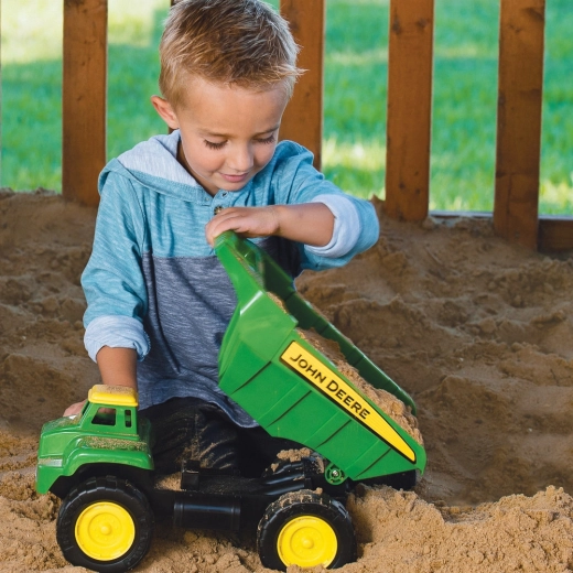 Large John Deere dump truck for little builders
