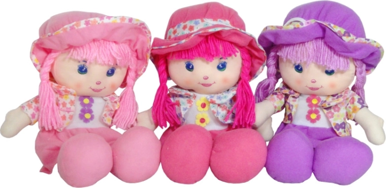Interactieve stoffen pop Dorotka 36 cm – zingt en spreekt Pools