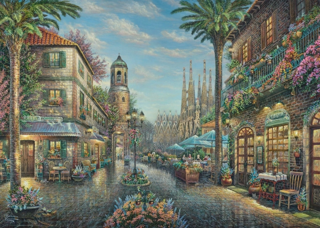 Puzzle Café Espagnol 1000 pièces