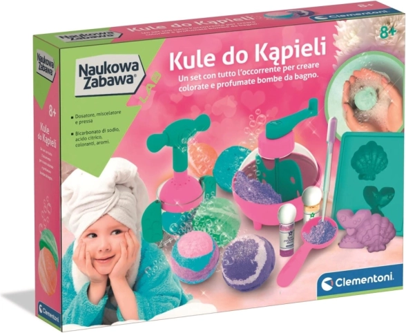 Clementoni coffret scientifique – bombes de bain effervescentes