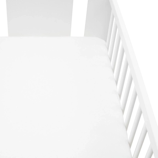 Jersey hoeslaken voor ledikant New Baby 120 × 60 wit