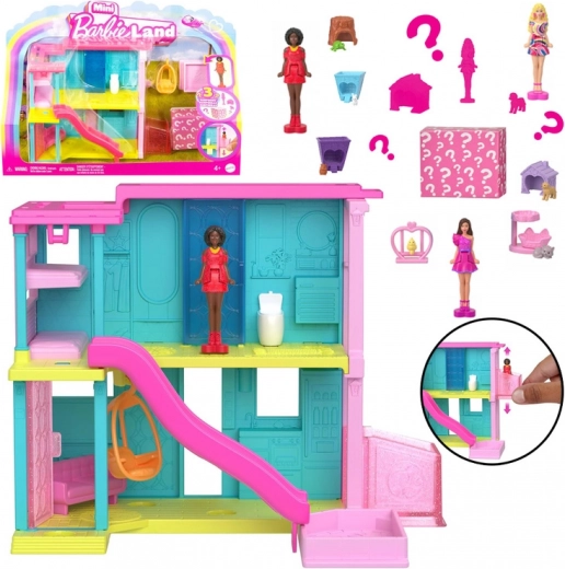 Mattel Mini Barbie Land house with doll, pet and accessories