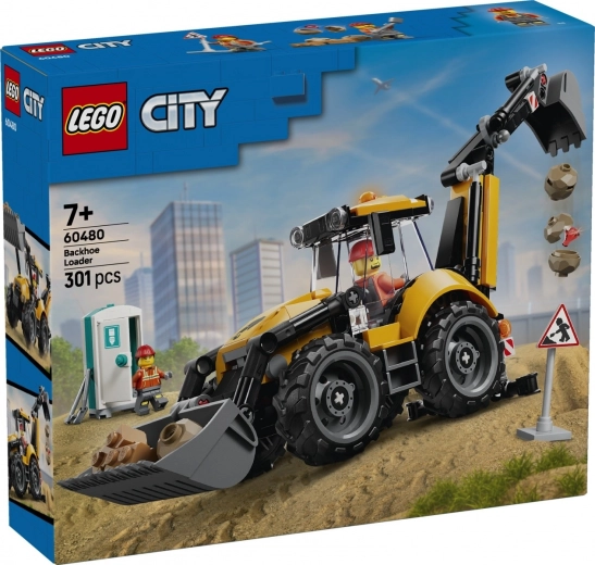 LEGO City Yellow Backhoe Loader