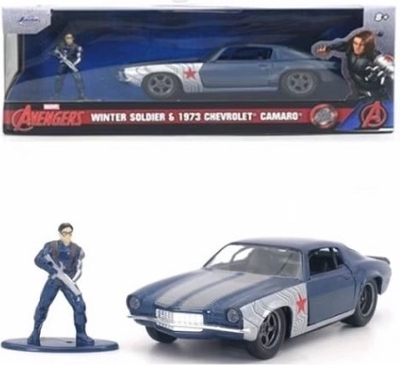 Jada Marvel Avengers Winter Soldier et Chevrolet Camaro 1973 1:32