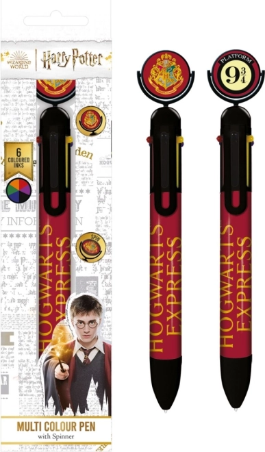 Stift mit Motiv Gleis 9 3/4 HARRY POTTER, 6-farbig