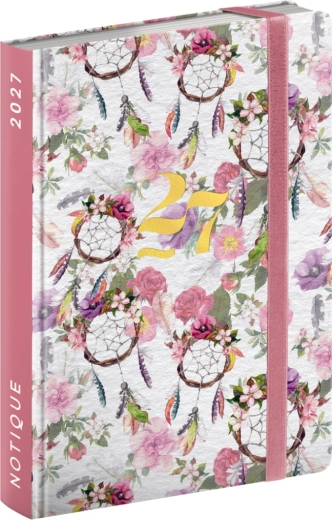 Notique wekelijkse handtasagenda dromenvanger 2027 (9,8 × 14,5 cm)