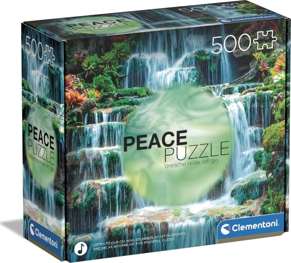 Puzzel 500 stukjes CLEMENTONI Peace Collection – Waterval The Flow