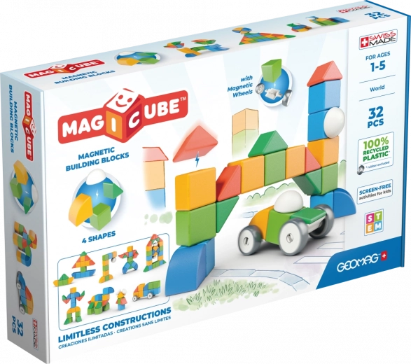 Geomag Magicube Shapes – Baukasten mit 32 Teilen