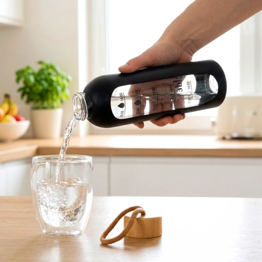 Durable borosilicate glass for hot drinks too