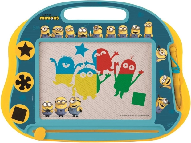 Tableau à dessin magnétique multicolore avec tampons MINIONS par Lexibook