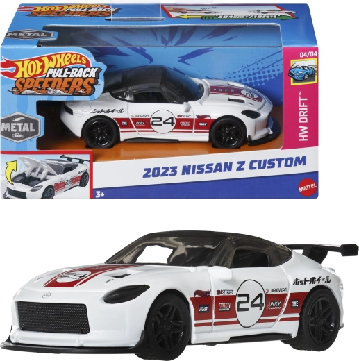 Hot Wheels Pull‑Back Speeders car 2023 Nissan Z custom 1:43