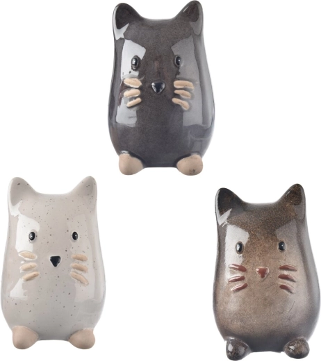 Porcelain Cat Decoration 13 cm (3 variants)