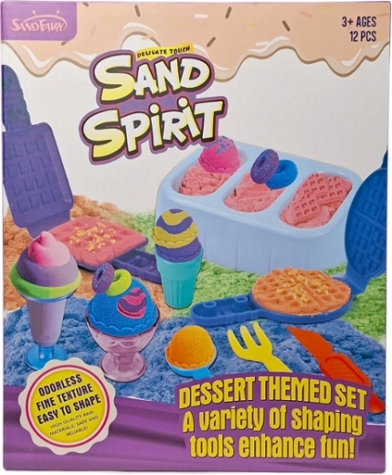 Sable cinétique – kit créatif de glaces et gaufres avec moules