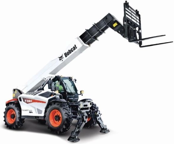 Modèle métallique BBURAGO 1:50 BOBCAT T40.180SLP chariot télescopique avec fourches