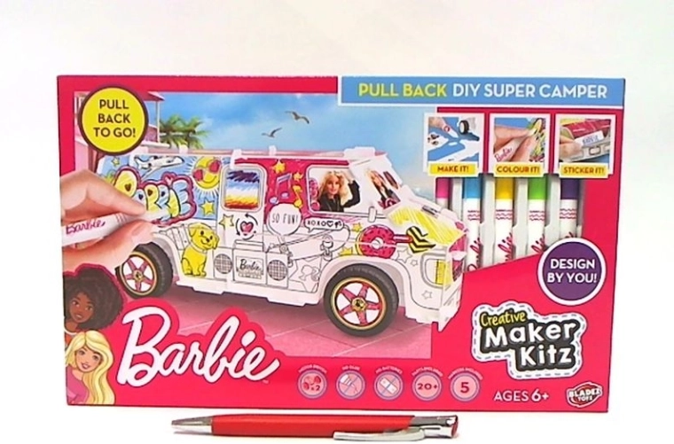 Barbie maker kit: kleur de camper