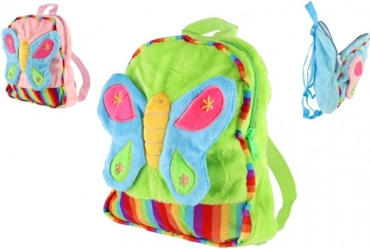 Kinder pluchen rugzak Vlinder 23x28 cm