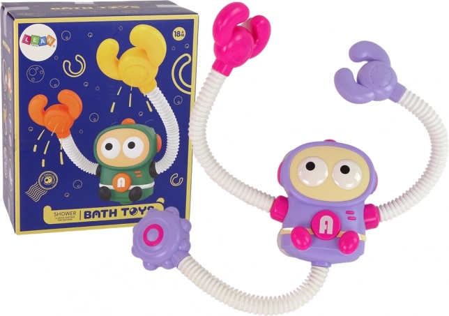 Battery-powered astronaut crab bath toy