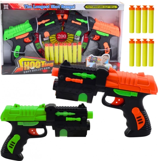 Set of Two Foam Dart Pistols with Suction Cups