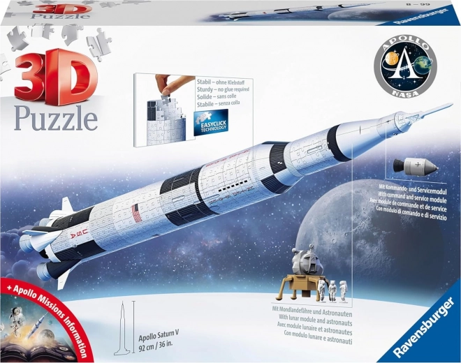 Puzzle 3D Rocket Apollo Saturn V