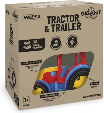 Tractor met aanhanger Gigant 120 cm