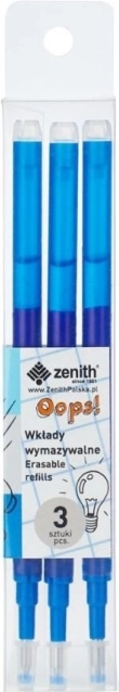 Ersatzminen für Radierkugelschreiber Oops! 0,6 mm – Blau, 3 Stück