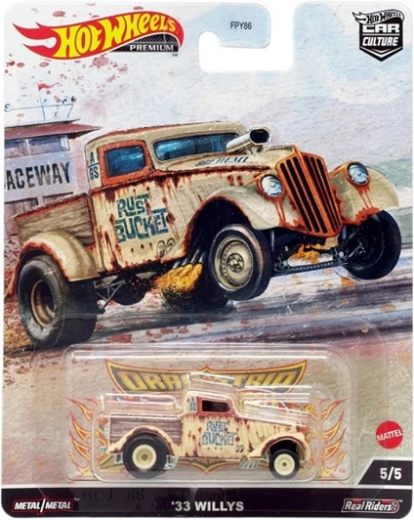 Hot Wheels Premium 1933 Willys Rust Bucket – die-cast collector model