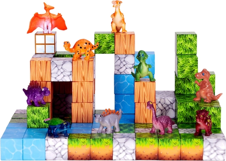 Creatieve 3D-wereld van natuur en dinosaurussen