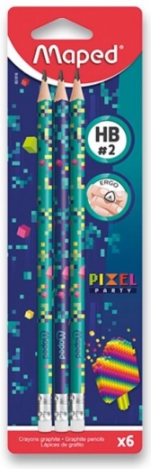 Crayon graphite Maped Pixel Party HB, 6 pcs
