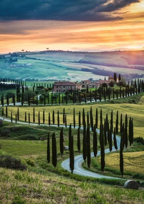 Puzzle RAVENSBURGER Val d'Orcia, Toskana – 1000 Teile
