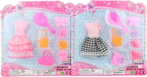 Doll Dresses with Stylish Accessories