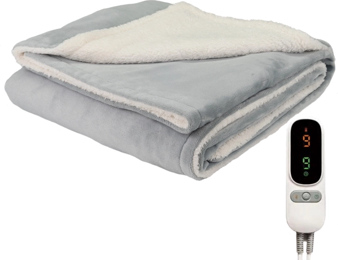 Couverture chauffante électrique CozyHeat 160 W, gris