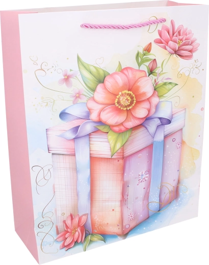 Elegant bloemen- en cadeaumotief