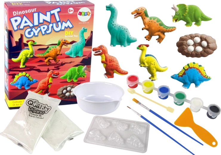 Kit DIY Marché Dinosaur en Plâtre pour Peinture