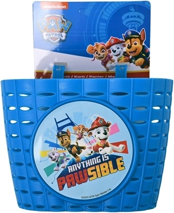 Children’s Paw Patrol bike basket for handlebars