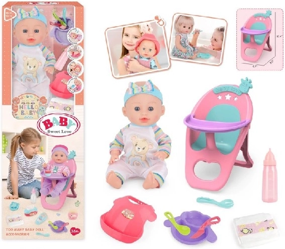 Baby Sweet Love baby doll with feeding set