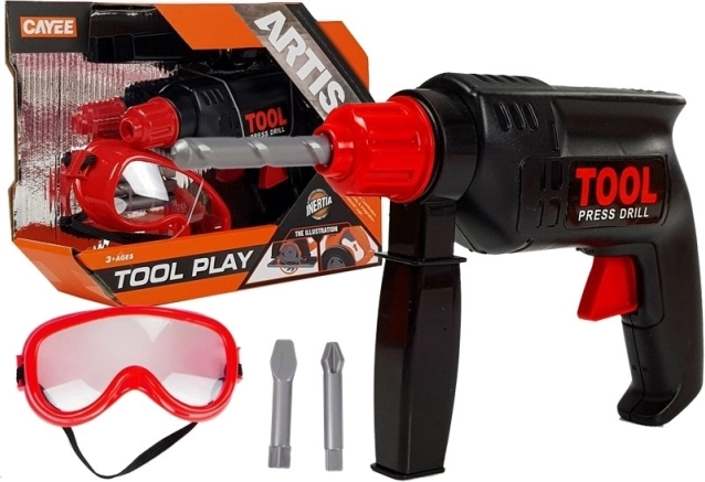 Kinderboormachine met veiligheidsbril – gereedschapsset voor kleine doe-het-zelvers