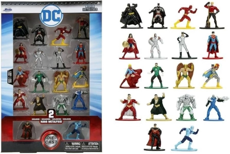 Metal DC collectible figurines – set of 18 pcs, series 7 (scale 1:65)