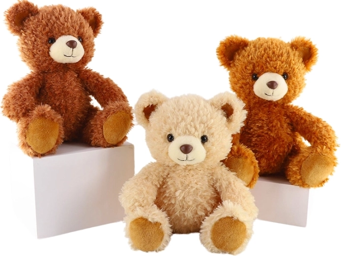 Plush teddy bear white 25 cm