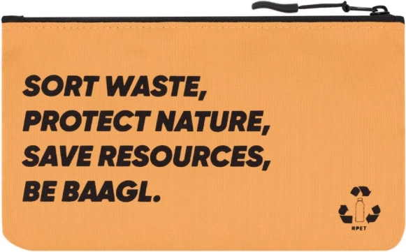 BAAGL Pencil Case from Recycled Polyester, Yellow
