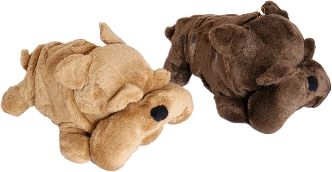 Plush dog lying down 25 cm