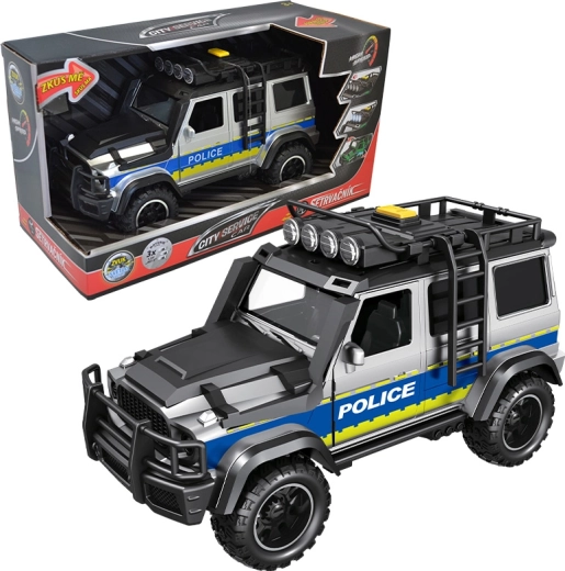 Terrein politieauto 1:14 City Service Car met licht en geluid