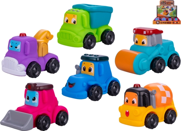 Zachte bouwvoertuigen voor kinderen vanaf 18 maanden